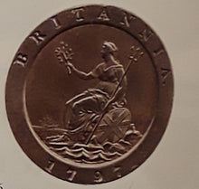 Load image into Gallery viewer, King George III 1797 Penny Coin,, Price £60